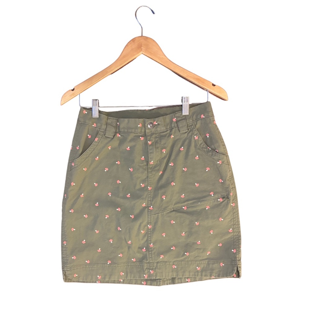Duluth Trading Co Women’s Gardening Skort – Mushroom Print – Size 4